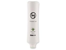 Shower Gel Hygostar, Flasche Squeeze, 450 ml, weiss, Duft: Aloe Vera