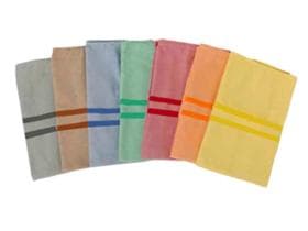 Laundries, Wäschesäcke aus Polyester vollfarbig gelb, 2 Streifen, 57.5x 85 cm